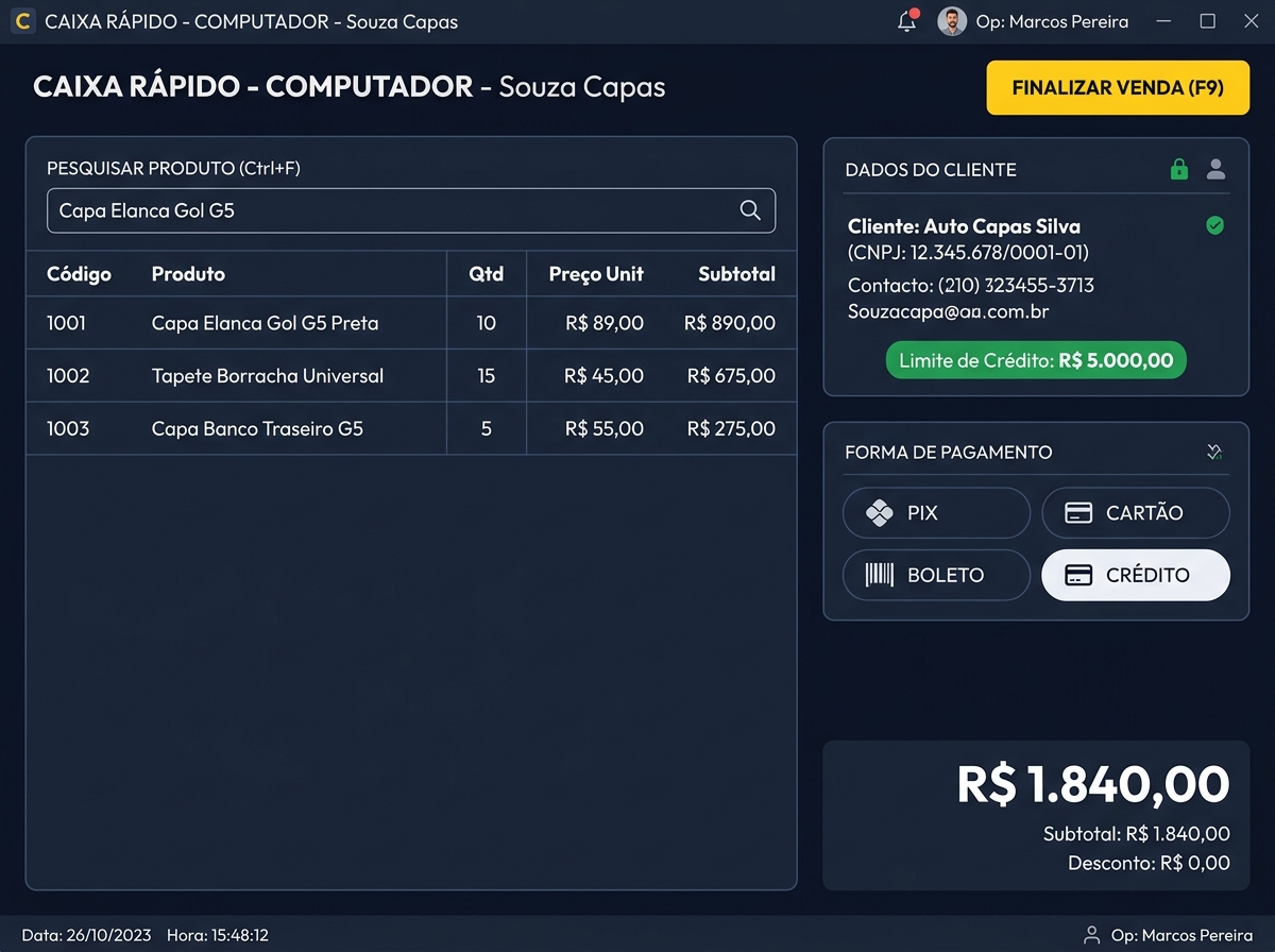 Caixa Rápido PDV e Portal B2B